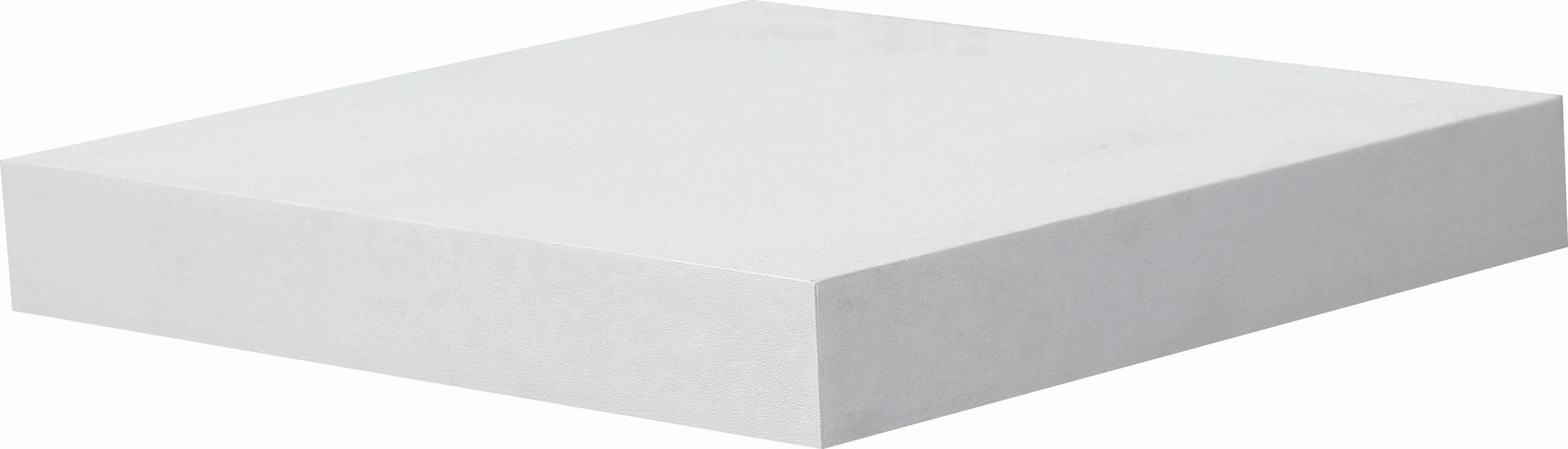 WANDBOARD Weiß  - Weiß, Design, Holzwerkstoff (23,5/3,8/23,5cm) - Carryhome