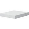 ZIDNA POLICA - bela, Dizajnerski, pločasti materijal (23,5/3,8/23,5cm) - Carryhome