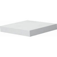 ZIDNA POLICA - bela, Dizajnerski, pločasti materijal (23,5/3,8/23,5cm) - Carryhome
