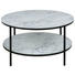 COUCHTISCH in Glas, Metall 80/45 cm - Schwarz/Weiß, Trend, Glas/Metall (80/45cm) - Carryhome COUCHTISCH in Glas, Metall 80/45 cm - Schwarz/Weiß, Trend, Glas/Metall (80/45cm) - Carryhome