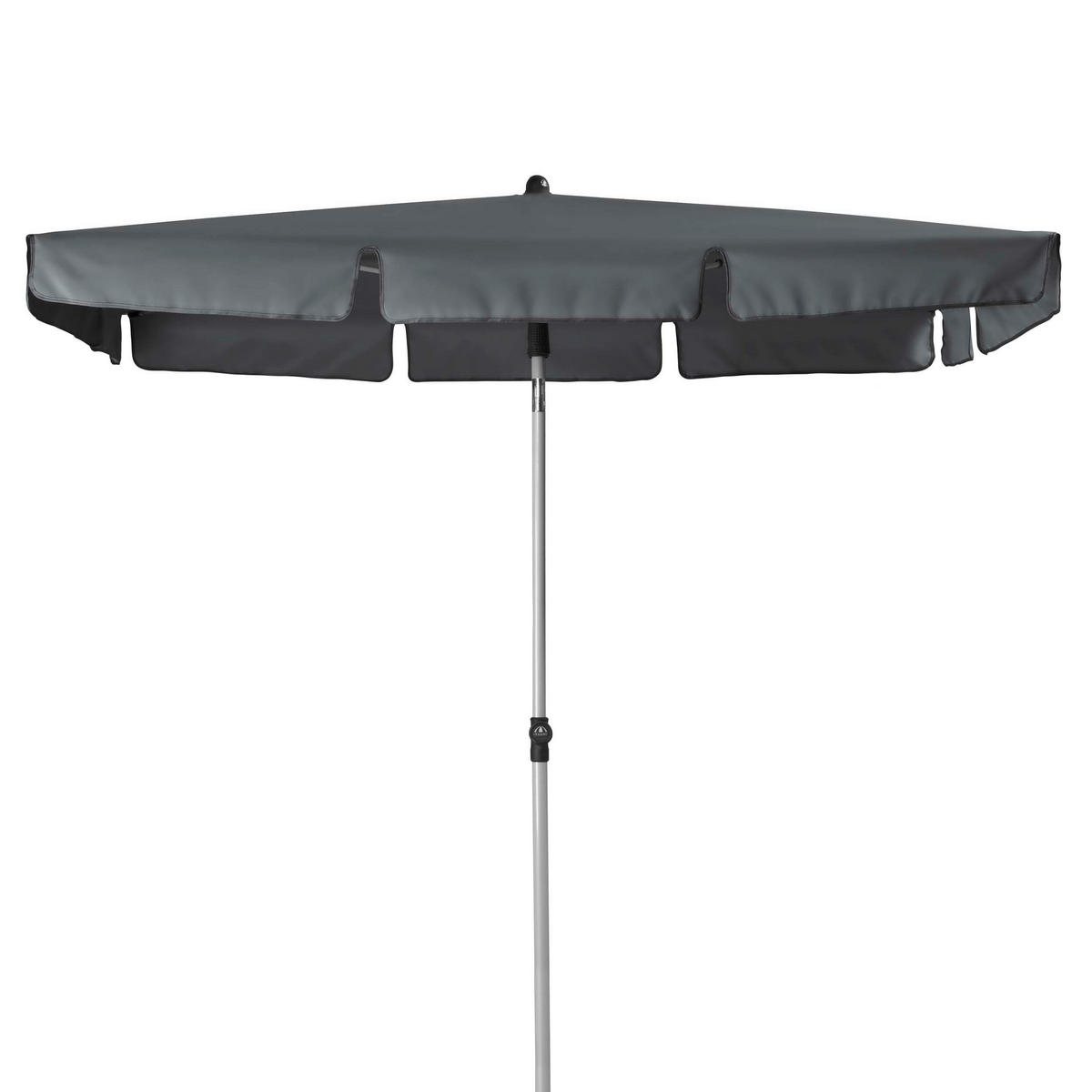 SONNENSCHIRM 180x120 cm Anthrazit  - Anthrazit/Hellgrau, Basics, Textil/Metall (180/120cm) - Doppler