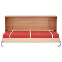 KLAPPBETT 90/200 cm Creme, Nussbaumfarben  - Nussbaumfarben/Creme, Design, Holzwerkstoff (90/200cm)