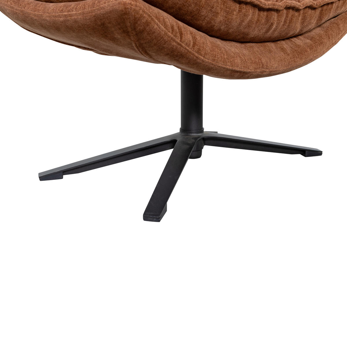 SESSELSET in Chenille Braun  - Schwarz/Braun, Design, Textil/Metall (77/97/69cm) - Livetastic