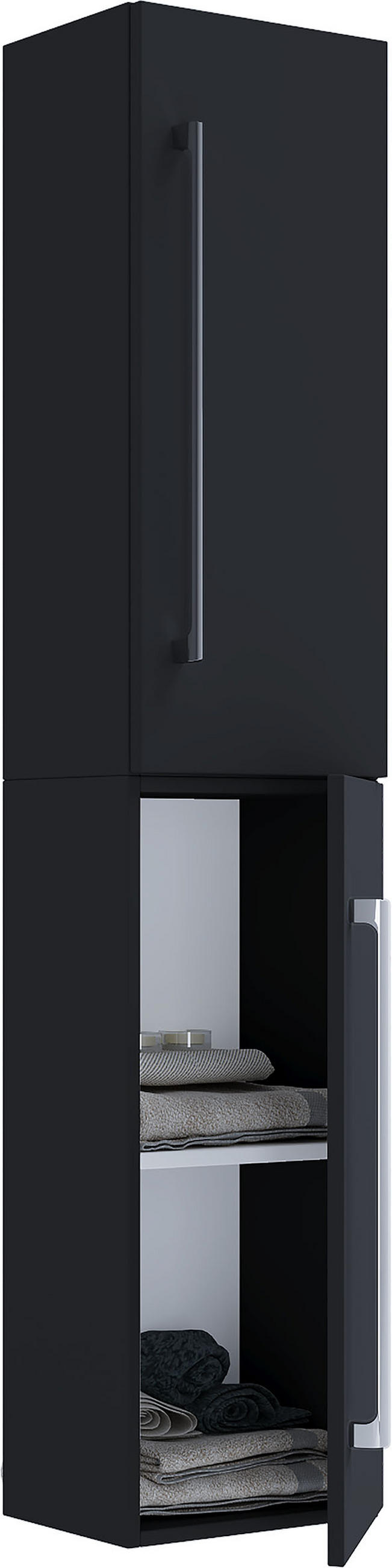 HOCHSCHRANK 33/150/22 cm  - Schwarz, Basics, Holzwerkstoff (33/150/22cm) - MID.YOU