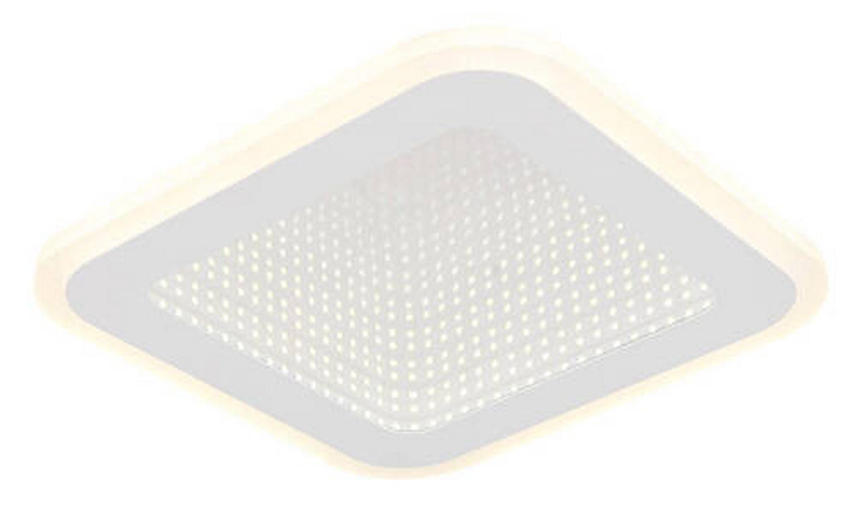 STROPNA LED-SVETILKA   //4000 K/230 V/ - bela/opal, Design, kovina/umetna masa (23/23/4cm) - Globo