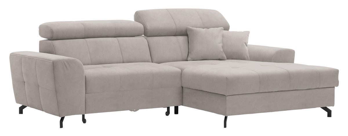 SAROKKANAPÉ textil bézs  - bézs/fekete, Design, textil/fém (267/181cm) - Carryhome