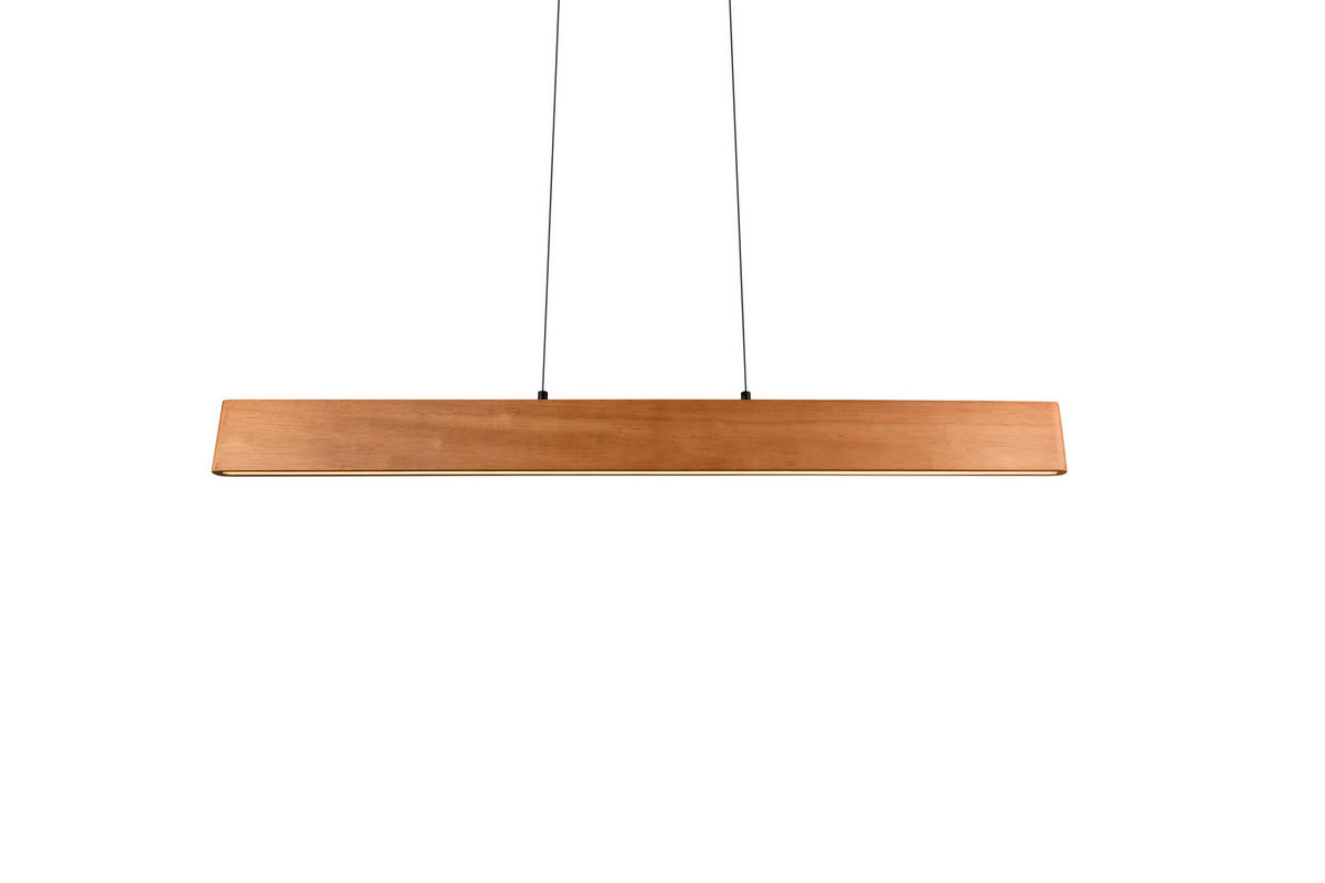 LED-HÄNGELEUCHTE 115/60-150/9 cm   - Schwarz/Naturfarben, Natur, Holz/Metall (115/9/60-150cm) - Trio Leuchten