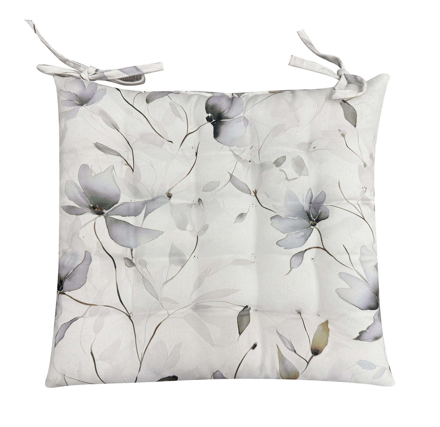 JASTUK ZA SEDENJE     - siva, Romantično / Seoski, tekstil (38/38/4cm) - Esposa