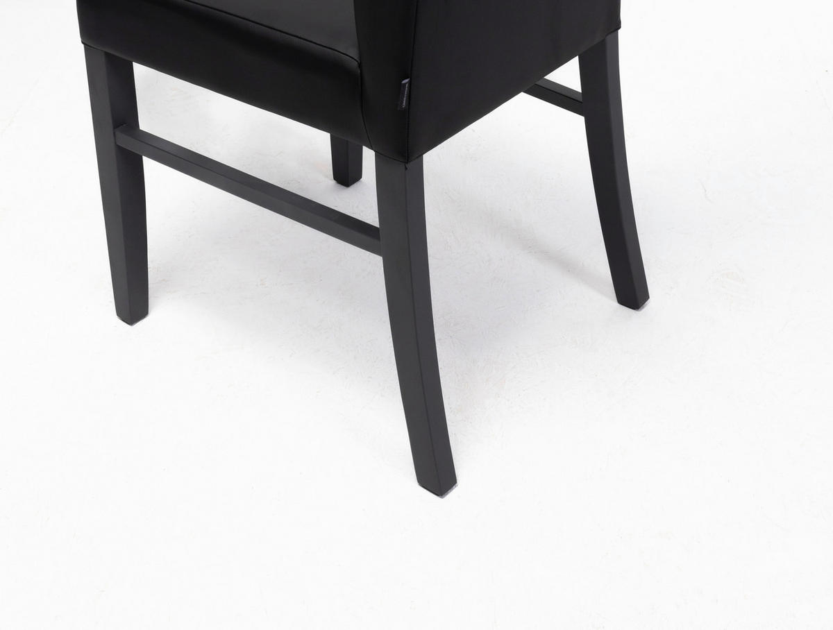 STUHL in Holz, Textil Schwarz  - Schwarz, KONVENTIONELL, Holz/Textil (43/97/65cm) - Carryhome