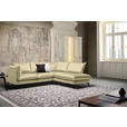 ECKSOFA in Samt Beige  - Beige/Schwarz, Design, Textil/Metall (241/200cm) - Carryhome