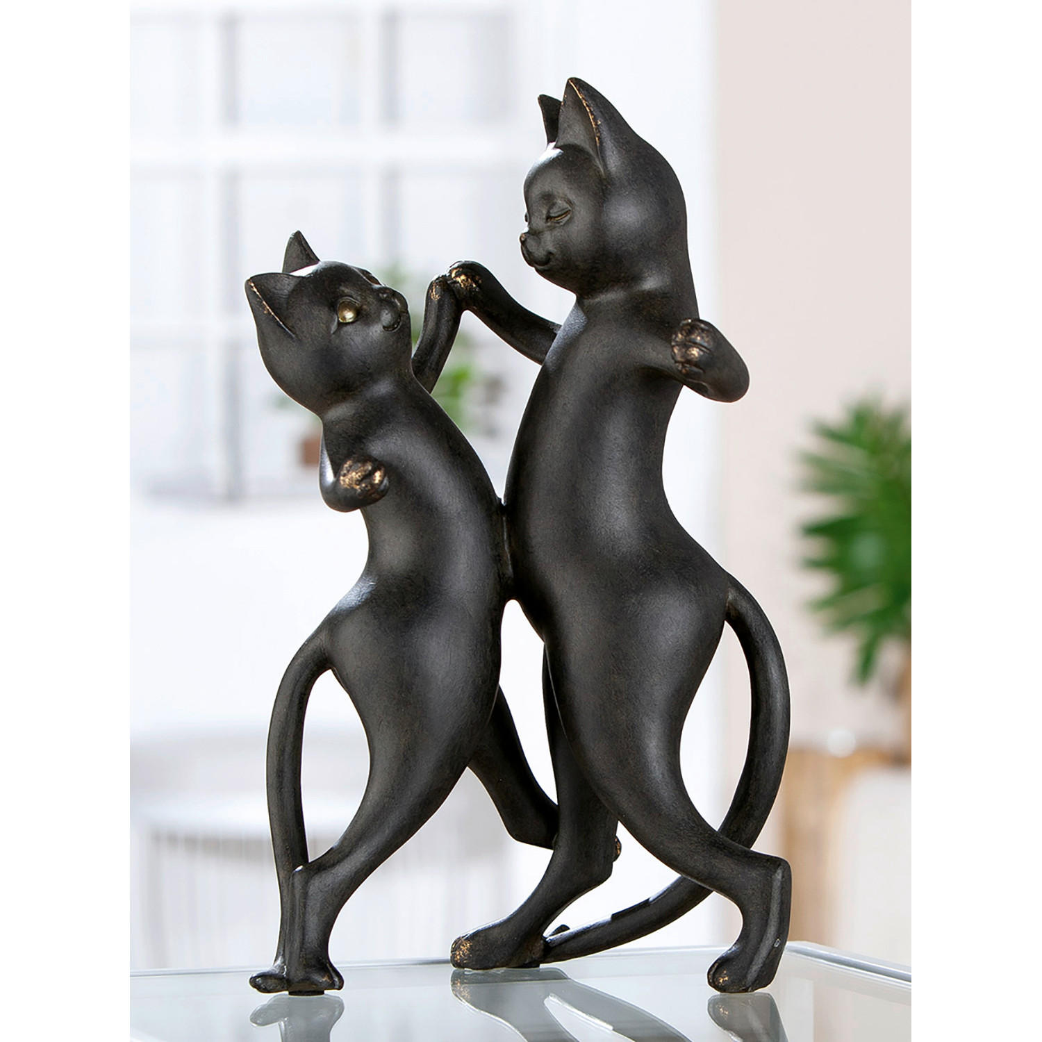 SKULPTUR - Schwarz, Basics, Kunststoff (17,5/30,5/16cm)