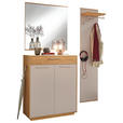 GARDEROBE 3-teilig  in 140/195/37 cm  - Taupe/Eichefarben, Design, Holz/Holzwerkstoff (140/195/37cm) - Novel