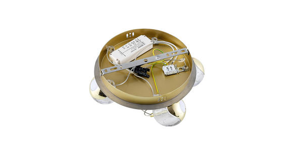 LED-HÄNGELEUCHTE 30/150 cm   - Goldfarben, Design, Glas/Metall (30/150cm) - Dieter Knoll