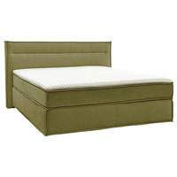 BOXSPRINGBETT 200/200 cm  in Hellgrün  - Schwarz/Hellgrün, Design, Textil (200/200cm) - Musterring
