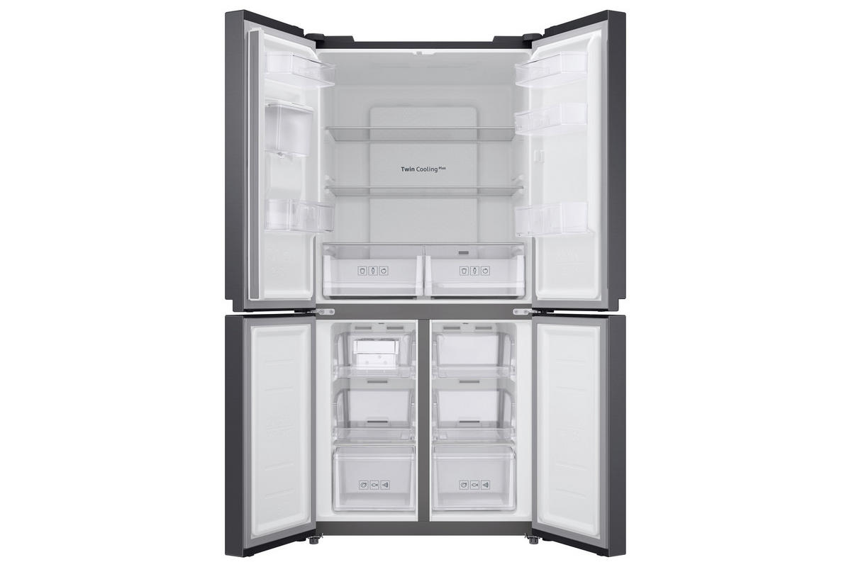 FRENCH-DOOR 833/1793/740 cm  - Schwarz, MODERN, Glas/Kunststoff (833/1793/740cm) - Samsung