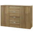 SIDEBOARD Eichefarben - Eichefarben/Alufarben, Design, Holzwerkstoff/Metall (140/80/42cm) - Carryhome SIDEBOARD Eichefarben - Eichefarben/Alufarben, Design, Holzwerkstoff/Metall (140/80/42cm) - Carryhome