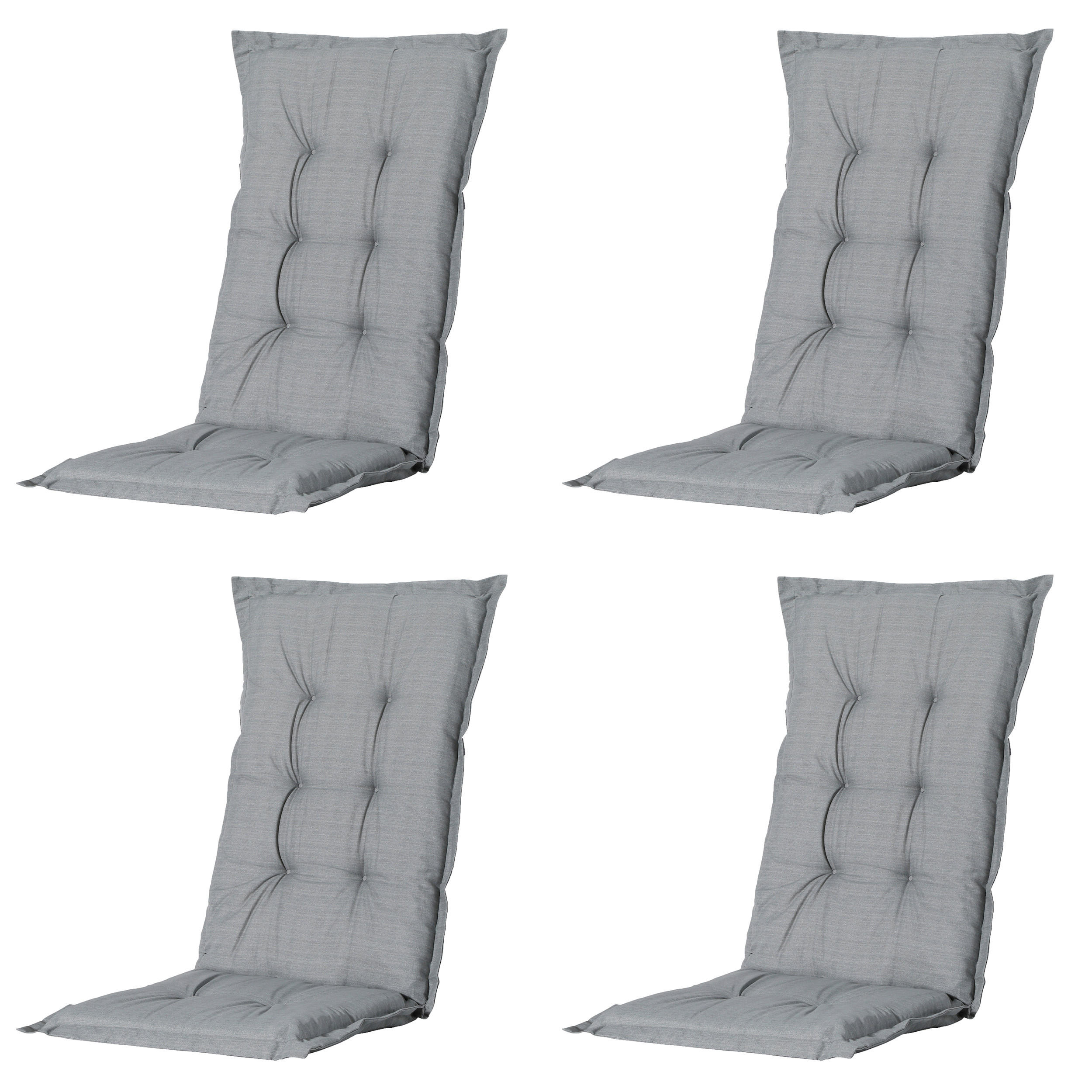 SESSELAUFLAGE in Grau  - Grau, MODERN, Textil (50/2/123cm) - Gardenson