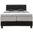 BOXSPRINGBETT 180/200 cm INKL. Matratze, Topper - Dunkelgrau/Schwarz, Design, Holz/Textil (180/200cm) - Elegando