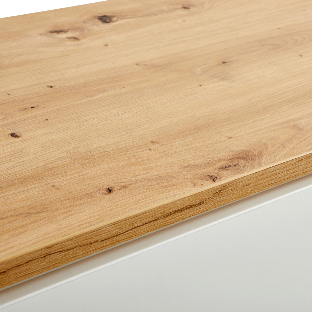 SIDEBOARD 184/93/42 cm  in Weiß, Eiche Artisan  - Schwarz/Weiß, Design, Holzwerkstoff/Kunststoff (184/93/42cm) - Xora