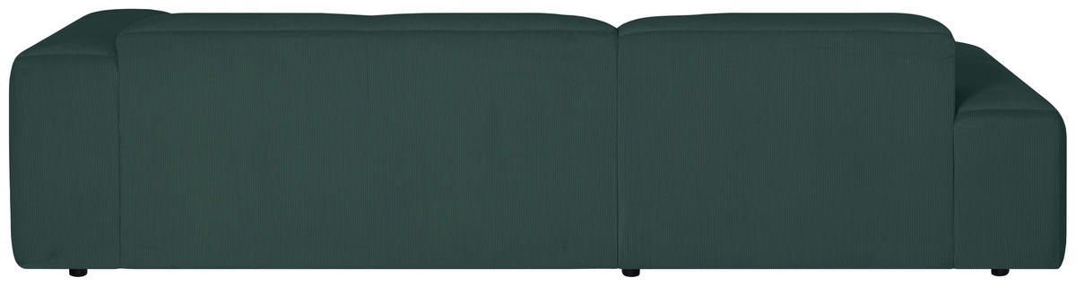 ECKSOFA HANNAH Grün Cord  - Schwarz/Grün, Design, Kunststoff/Textil (200/304cm) - MID.YOU