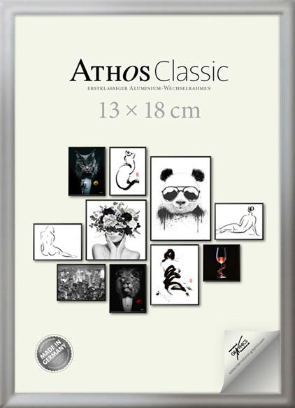 XXXLutz Bilderrahmen Athos Classic+ Silber 13x18x1.8 cm