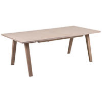 JEDILNA MIZA, furnirano, masivno hrast barve hrasta  - barve hrasta, Konvencionalno, les (210-310/100/74cm) - Carryhome