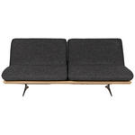 SCHLAFSOFA Palermo in Webstoff Anthrazit  - Anthrazit/Beige, Design, Holz/Textil (204/92/90cm) - Dieter Knoll