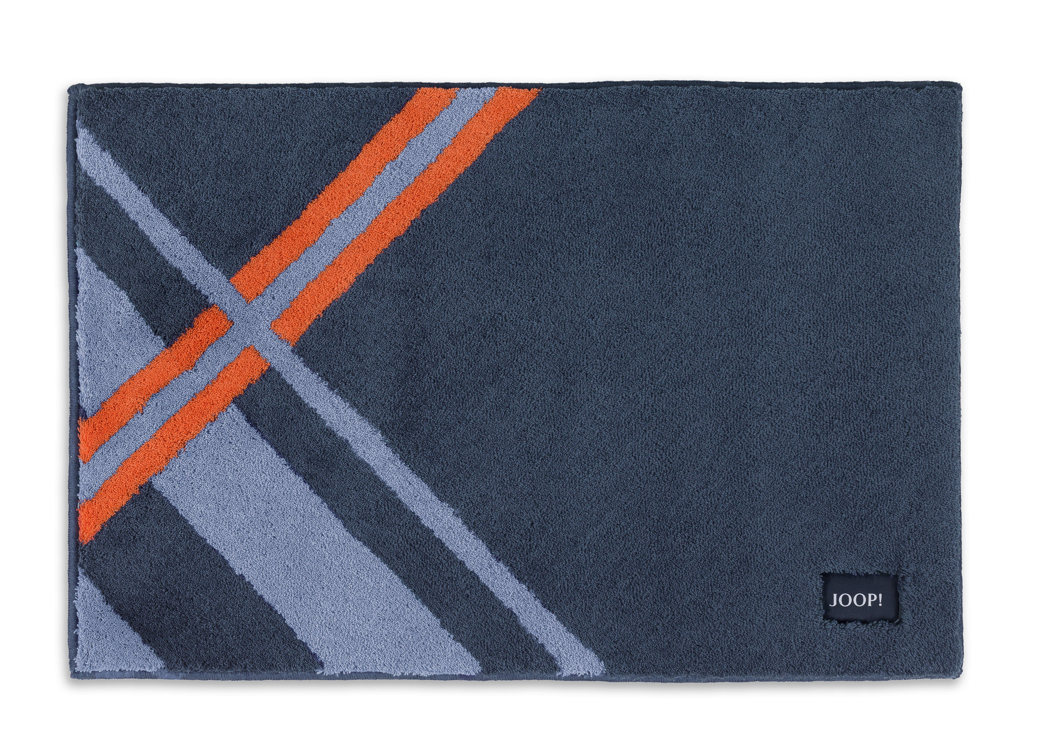 BADTEPPICH CHECKS 50/60 cm  - Blau, Basics, Textil (50/60cm) - Joop!