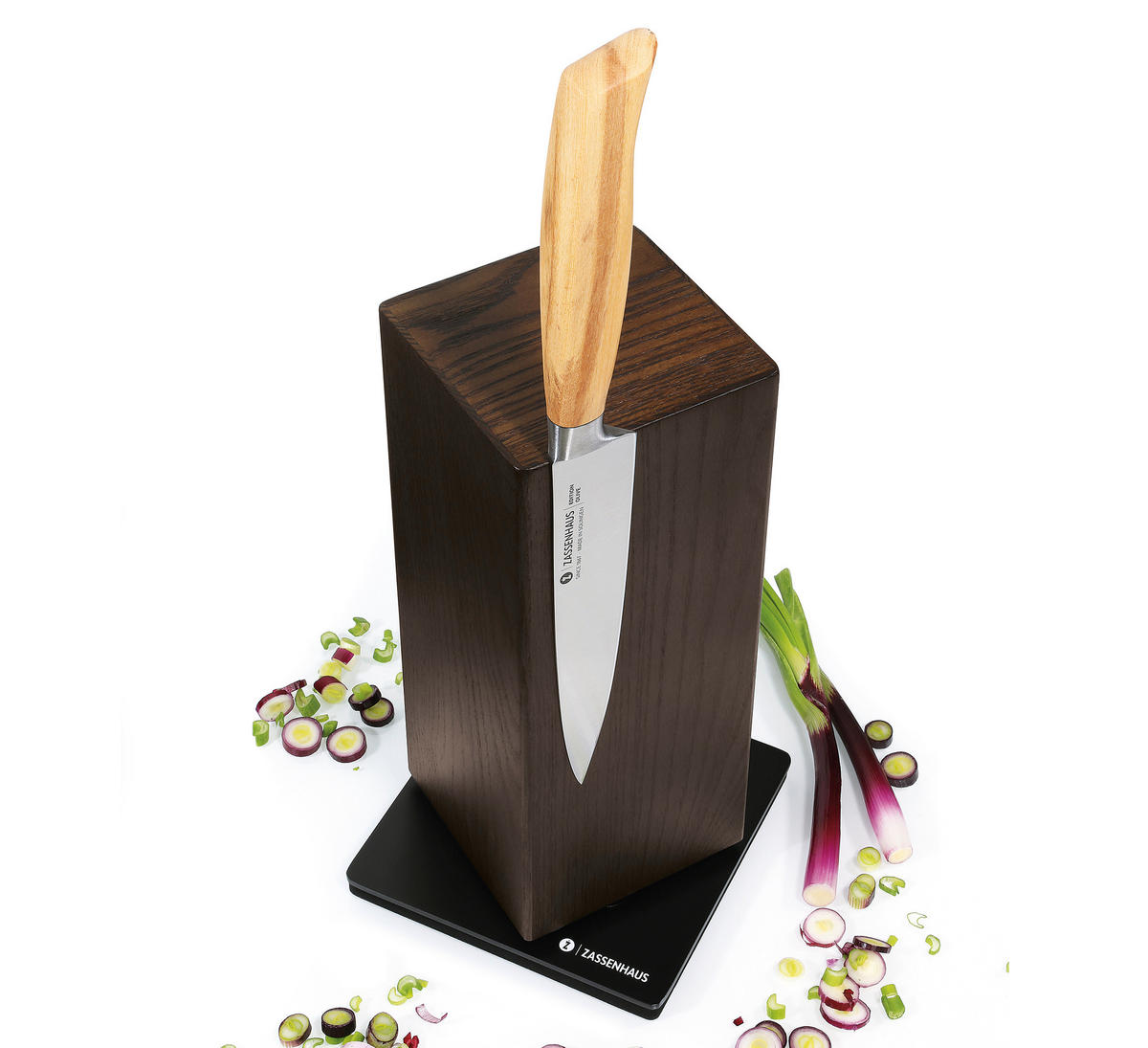 MESSERBLOCK  - Eschefarben, Basics, Holz (13/13/25,5cm) - Zassenhaus