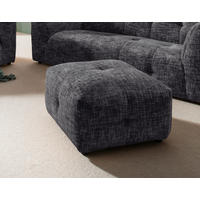 HOCKER in Textil Schwarz  - Schwarz, Design, Kunststoff/Textil (72/44/72cm) - Livetastic