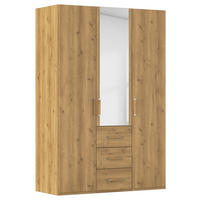 DREHTÜRENSCHRANK 151/223/60 cm,  in Eichefarben, 3 Tür(en)  - Eichefarben, Design, Glas/Holzwerkstoff (151/223/60cm) - Novel
