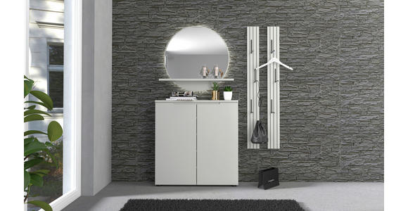 GARDEROBENPANEEL  in 15/150/2 cm  - Schwarz/Grau, Design, Holzwerkstoff/Metall (15/150/2cm) - Xora