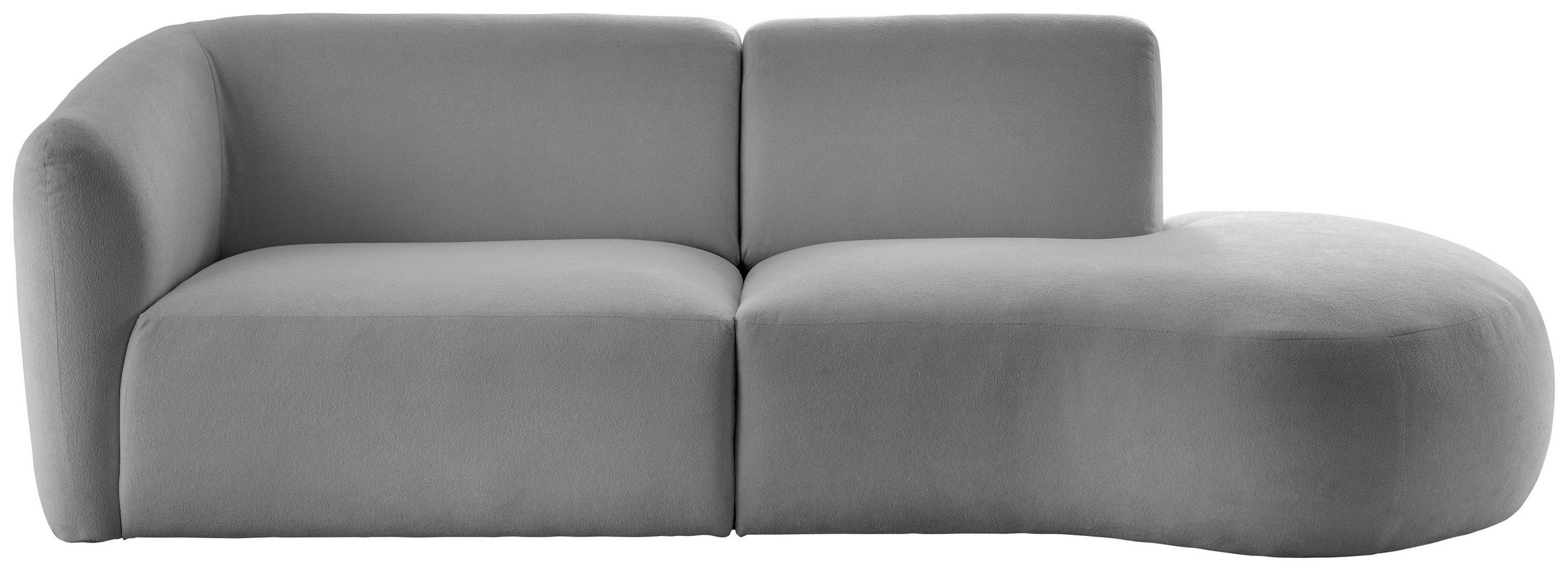ECKSOFA Jesi Anthrazit Mikrofaser - Anthrazit/Schwarz, MODERN, Kunststoff/Textil (238/107cm) - Livetastic