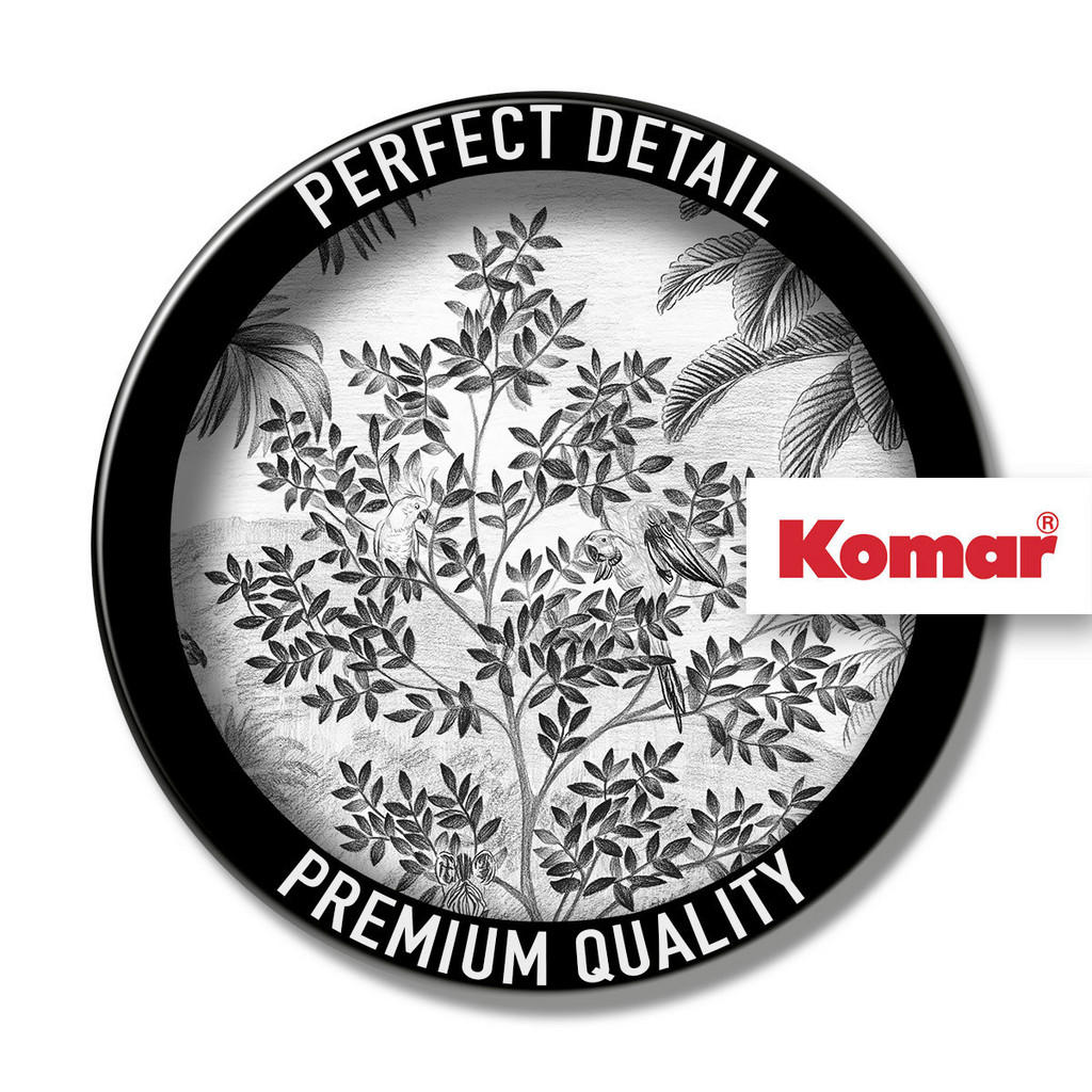 Thumbnail - Xora Fototapete, Schwarz, Weiß, Papier, Tier, 300x280x1 cm, Tapeten & Wandverkleidungen, Fototapeten