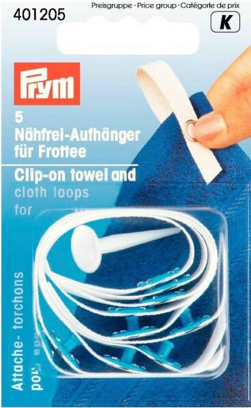 NÄHFREIE AUFHÄNGER - Weiss, Basics, Textil (5.7/9.3/1.8cm)