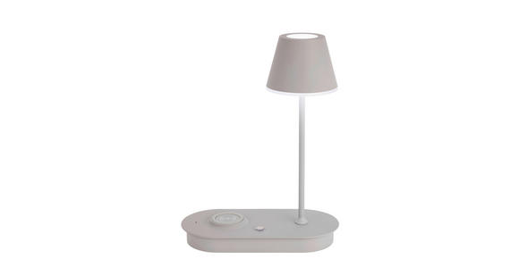 LED-TISCHLEUCHTE 25/12/33 cm - Grau, Design, Kunststoff/Metall (25/12/33cm) - Novel