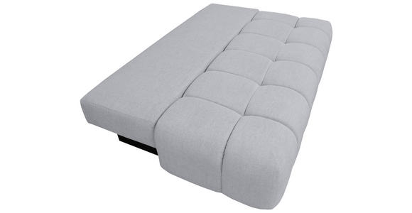 BOXSPRINGSOFA in Chenille Hellgrau  - Hellgrau/Schwarz, MODERN, Kunststoff/Textil (210/72/105cm) - Cantus