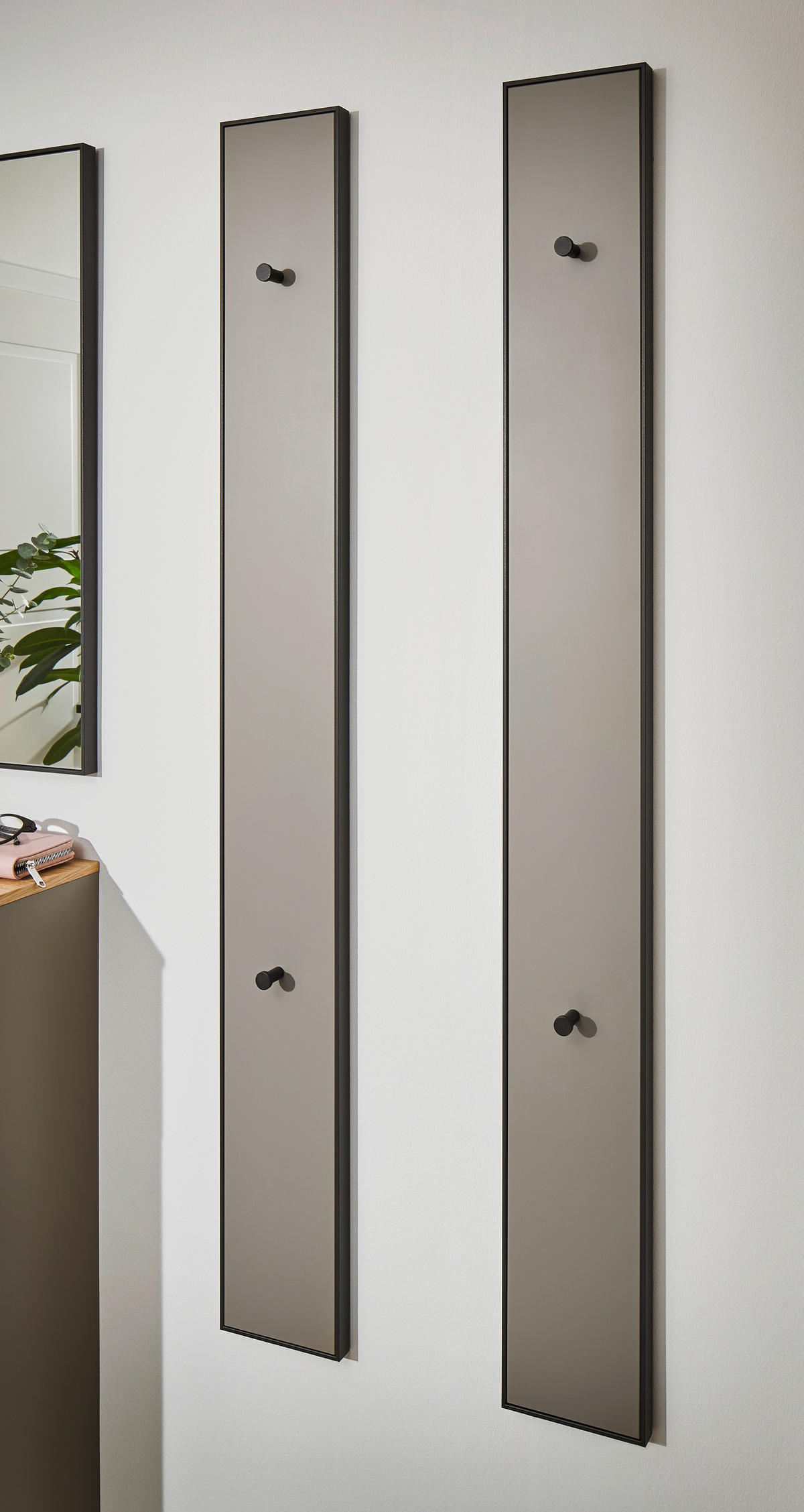GARDEROBENPANEEL  in 16/140/5 cm  - Fango/Anthrazit, Design, Holzwerkstoff (16/140/5cm) - Dieter Knoll
