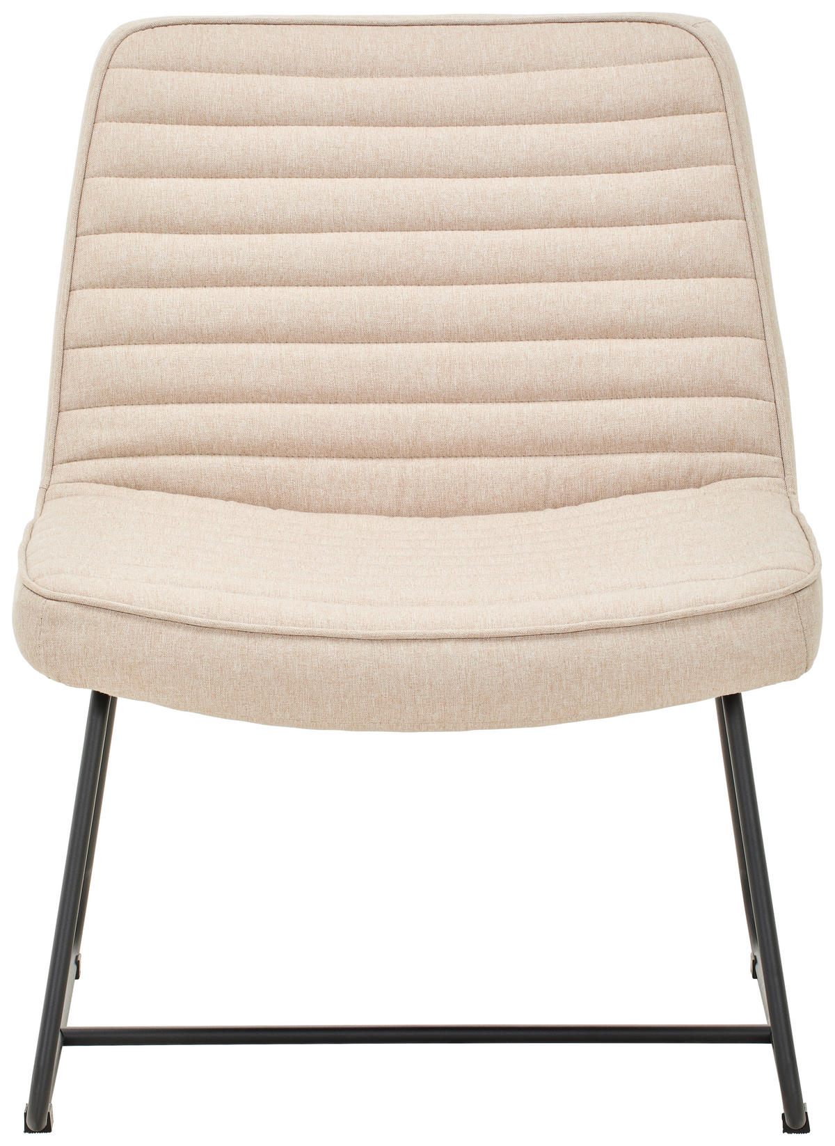 SESSEL Webstoff Beige    - Beige/Schwarz, MODERN, Textil/Metall (66/85/69cm) - P & B