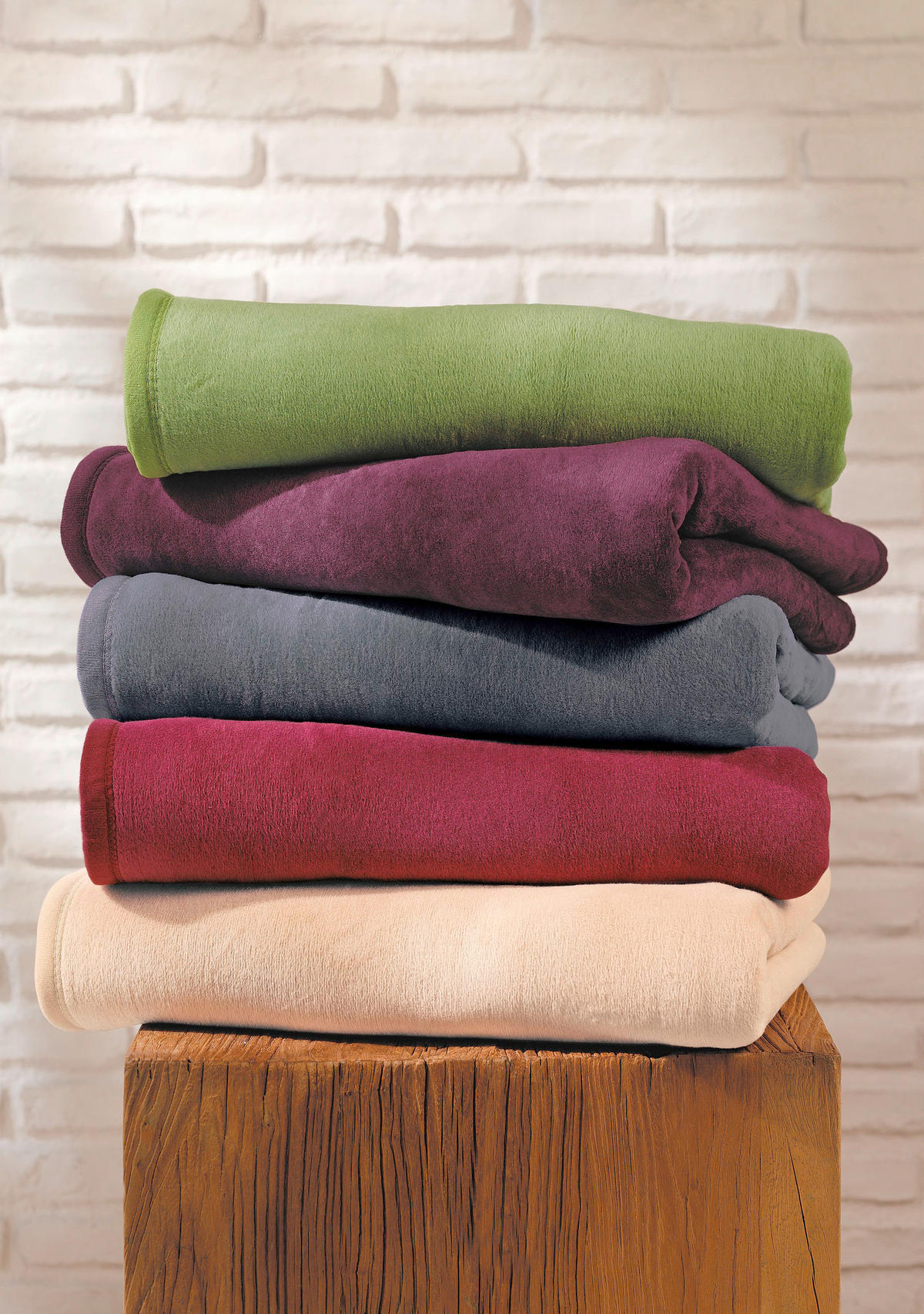 PLÉD 150/200 cm  - sötétvörös, Basics, textil (150/200cm) - Novel