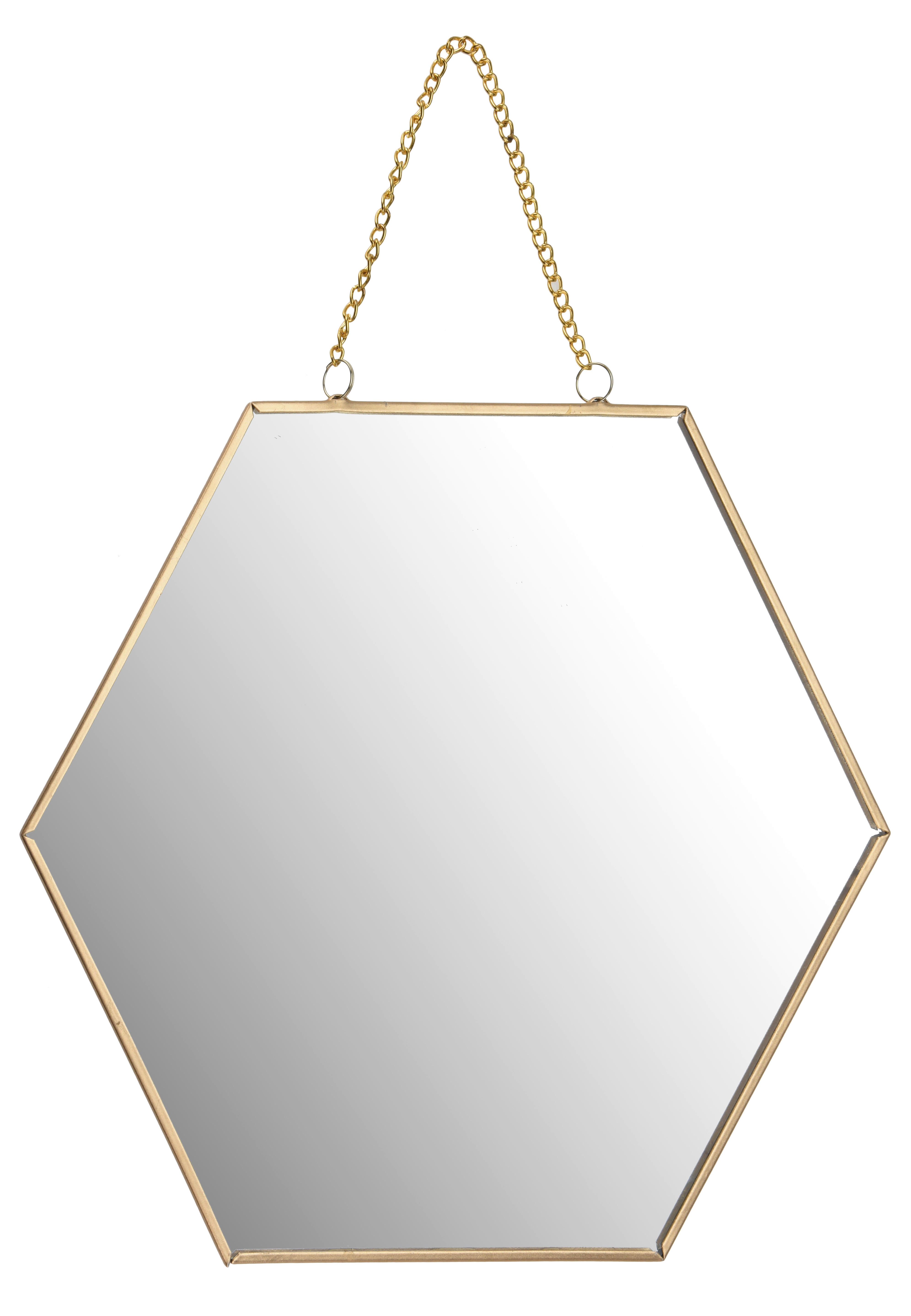 OGLEDALO, kovina, steklo  - Basics, kovina/steklo (30/26/0,6cm)