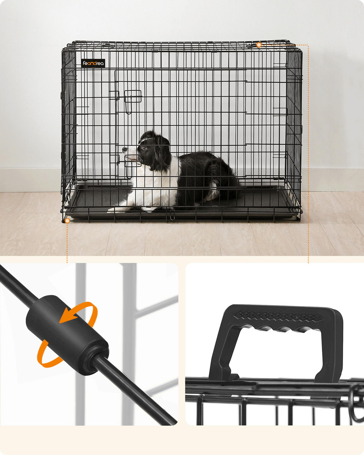HAUSTIER-TRANSPORTTASCHE - Schwarz, Trend, Kunststoff/Metall (107/77,5/70cm) - Boxxx