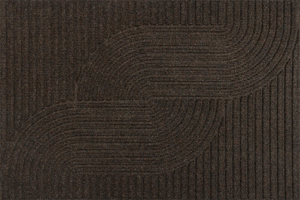 FUßMATTE 60/90 cm Loop dark brown  - Braun, Design, Kunststoff/Textil (60/90cm) - wash+dry