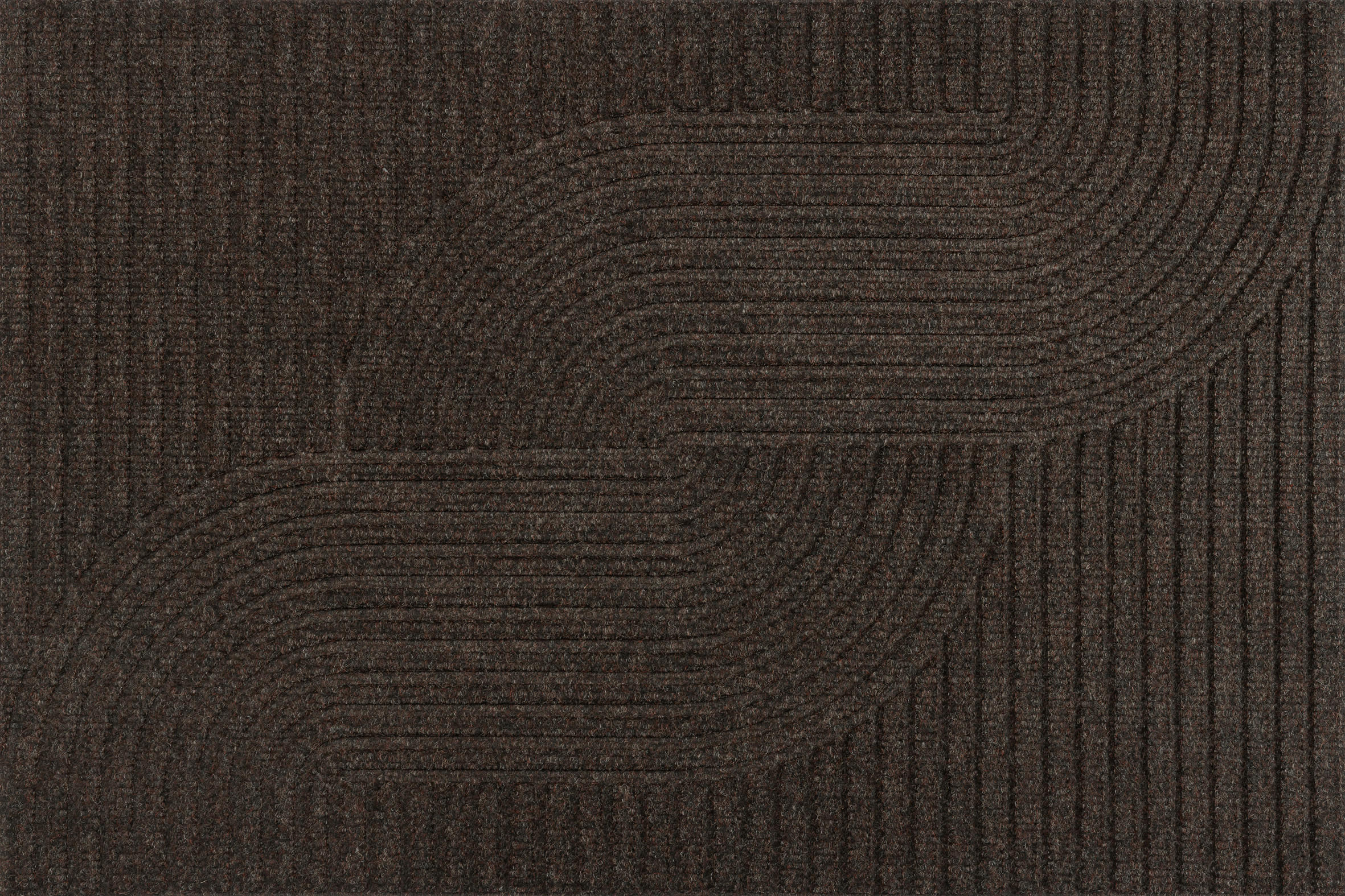 wash+dry FUßMATTE Loop dark brown Braun 60x90 cm