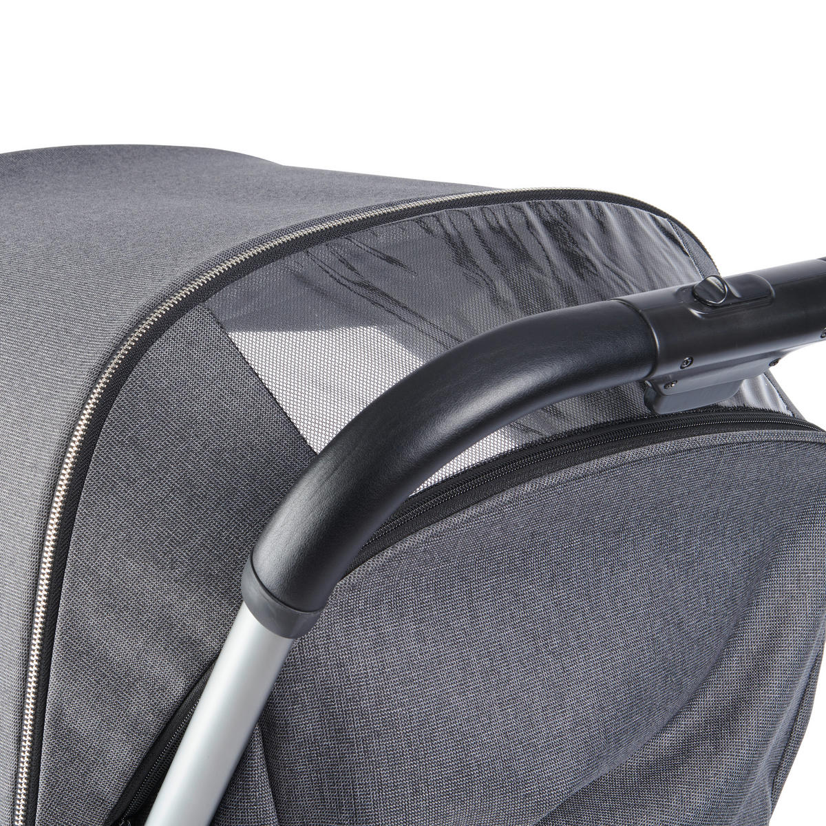 BUGGY  - Alufarben/Grau, Trend, Textil/Metall (58/108/86cm) - Jimmylee