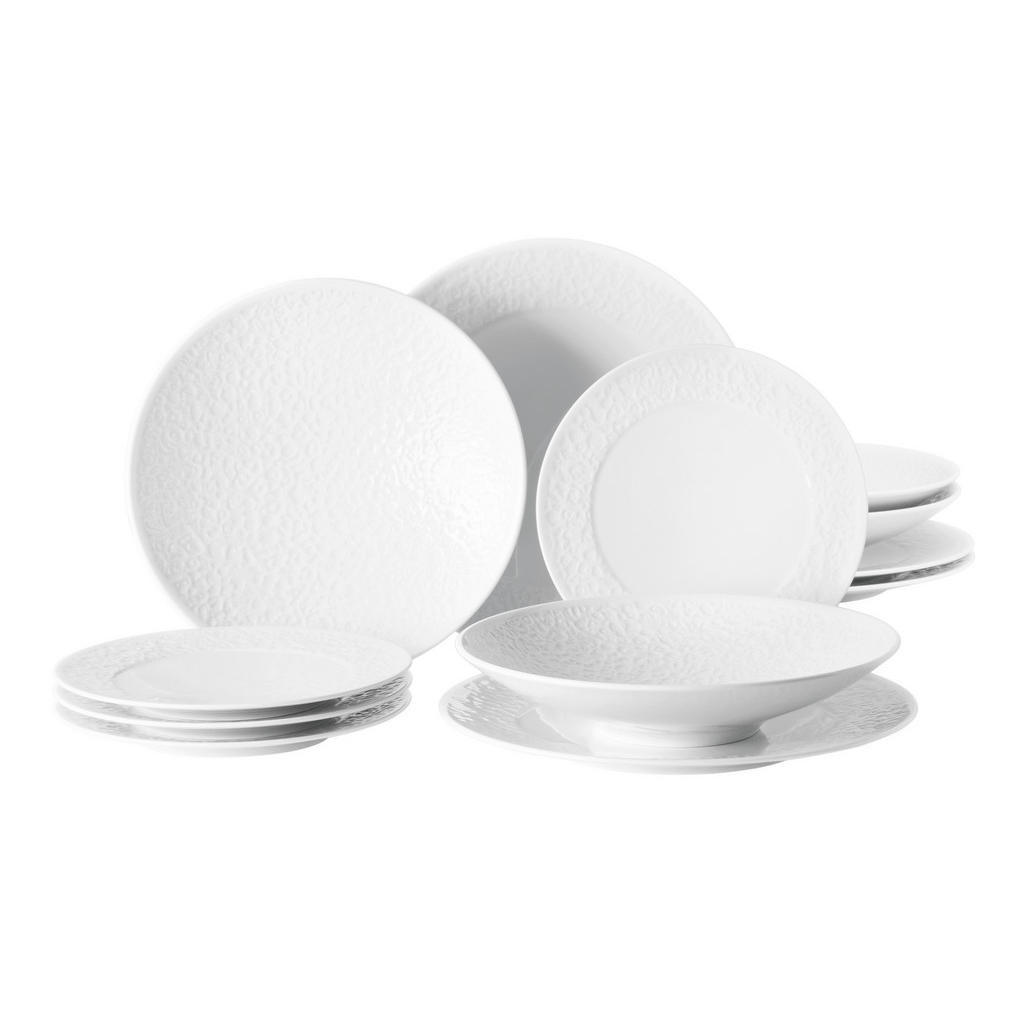 TAFELSERVICE Weiß 12-teilig Nori Home  - Weiß, Basics, Keramik - Seltmann Weiden