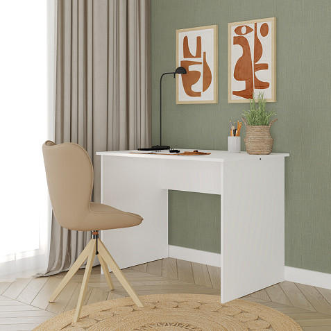 RADNI STOL   - bijela, Moderno, drvni materijal (100/60/74cm)