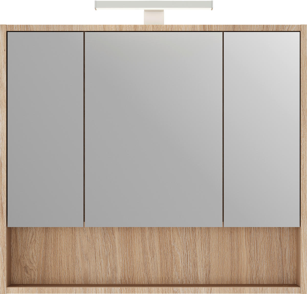 ZRKADLOVÁ SKRINKA, farba duba, 80/74/22 cm - farba duba, Modern, kompozitné drevo/sklo (80/74/22cm) - Stylife
