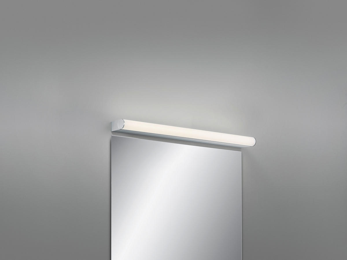SPIEGELLEUCHTE Ponto-S 3/60/5 cm  - Chromfarben, Design, Kunststoff/Metall (3/60/5cm) - Helestra