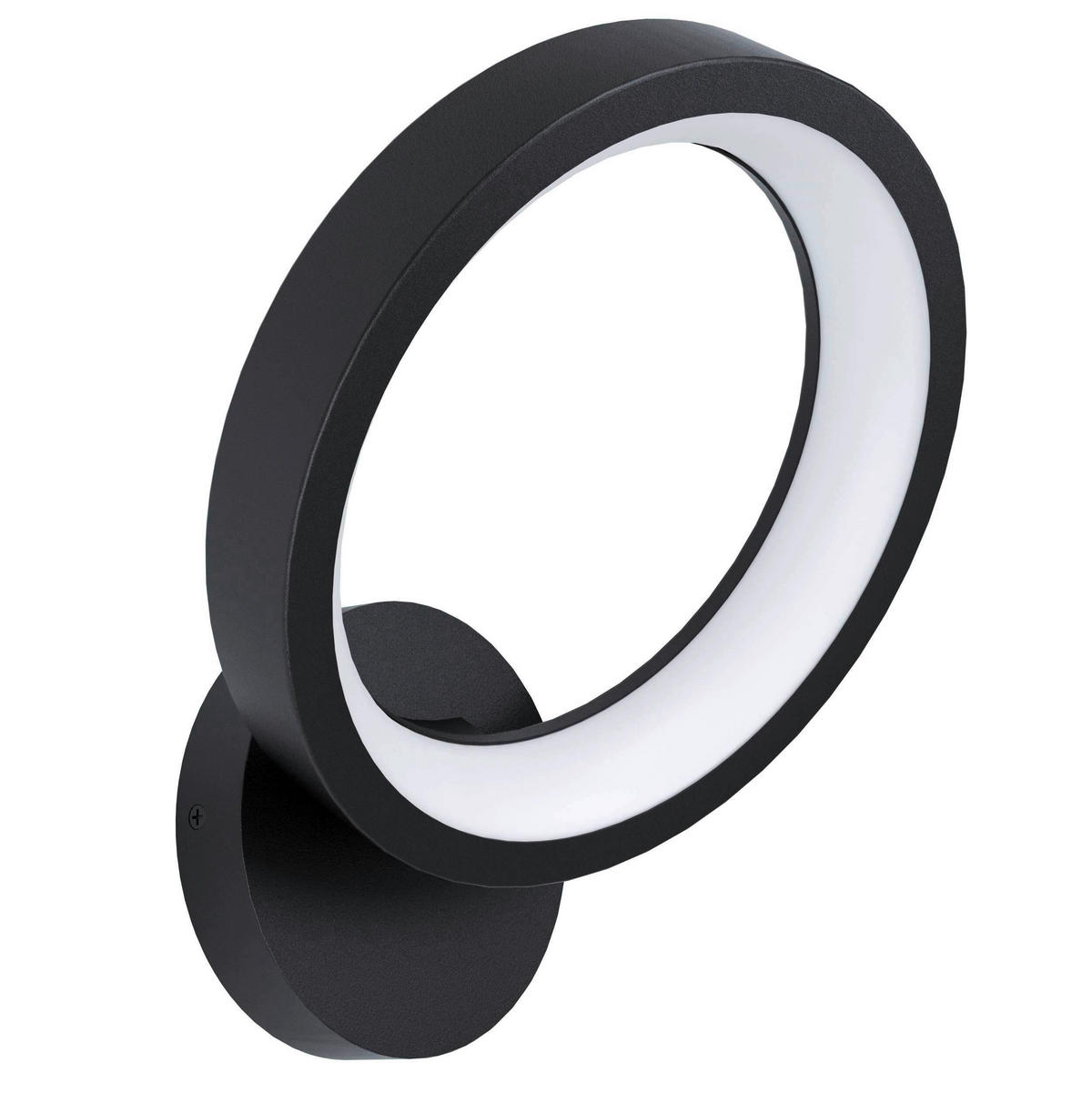 NÁSTĚNNÉ SVÍTIDLO, 30,5/27/20 cm - bílá/černá, Design, kov/plast (30,5/27/20cm) - Eglo